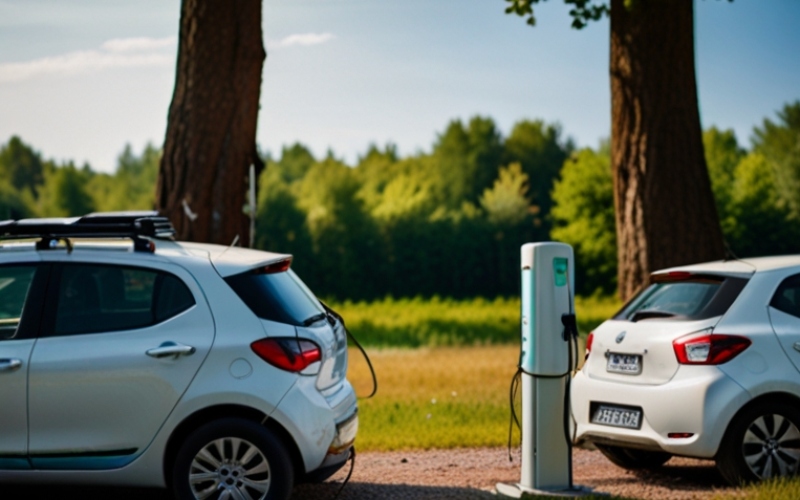 camping avec borne de recharge voiture électrique